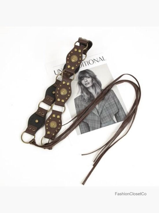 Woven Bohemian Sash Belt - Rope Braid Waist Belt main image 7